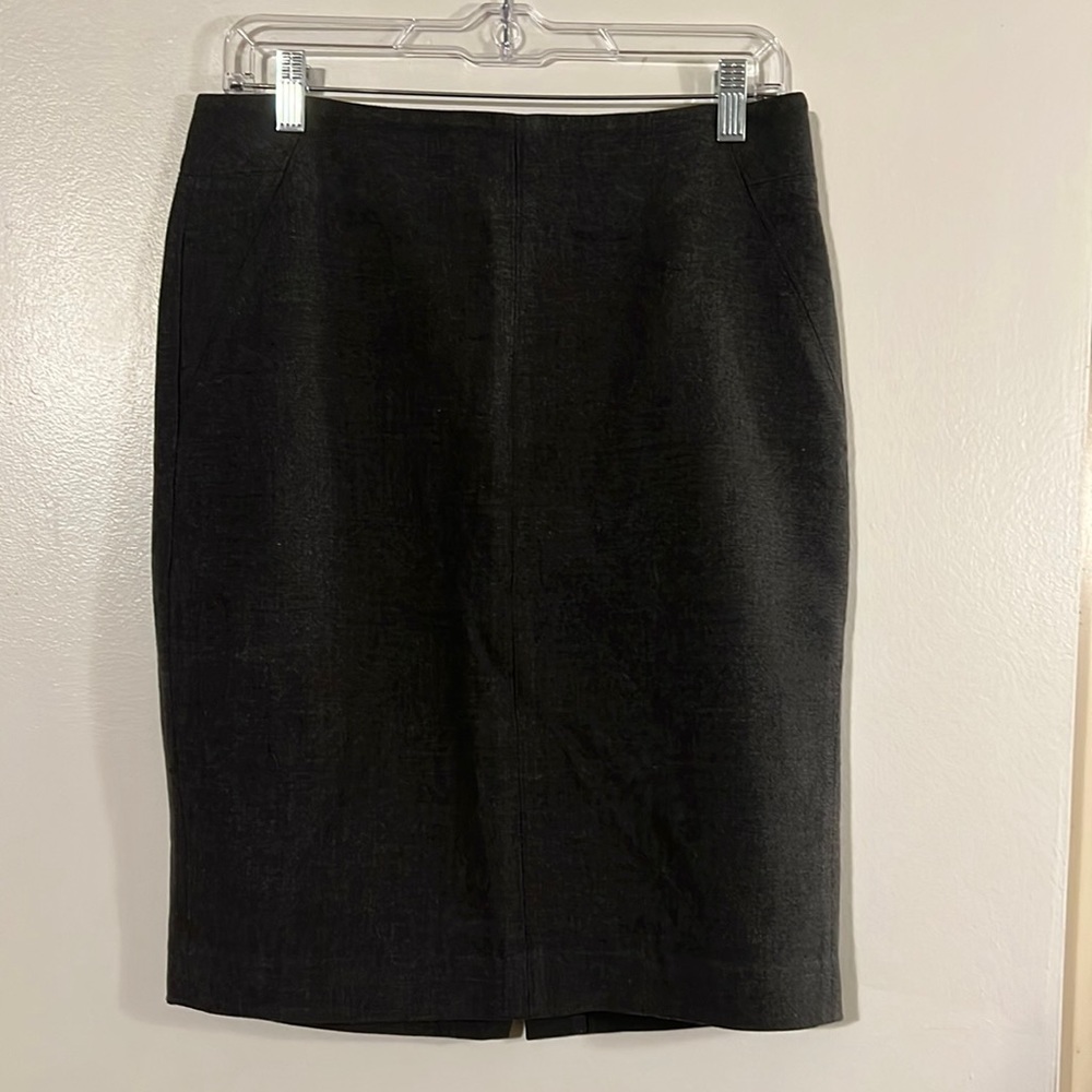 Ann Taylor LOFT gray straight skirt